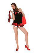 Conny Little Red Riding Hood istripper model