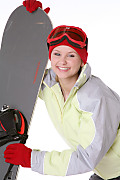 Lucianna Snowboarder istripper model